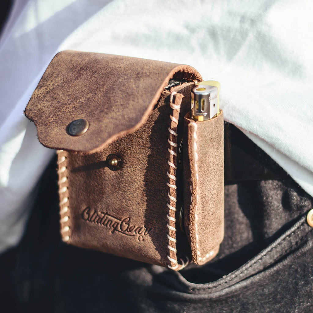 Tobacco Brown Cigarette Case