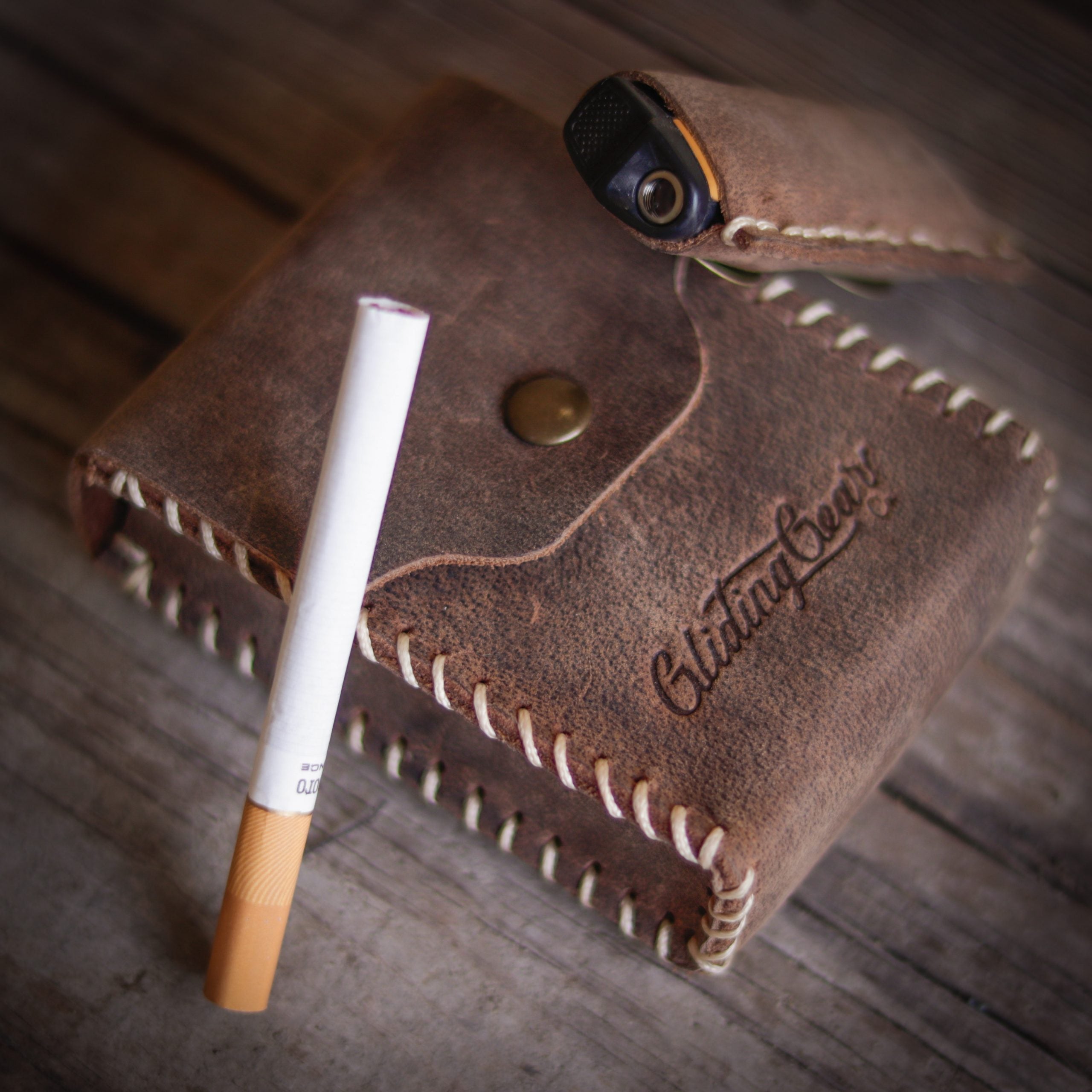 Tobacco Brown Cigarette Case